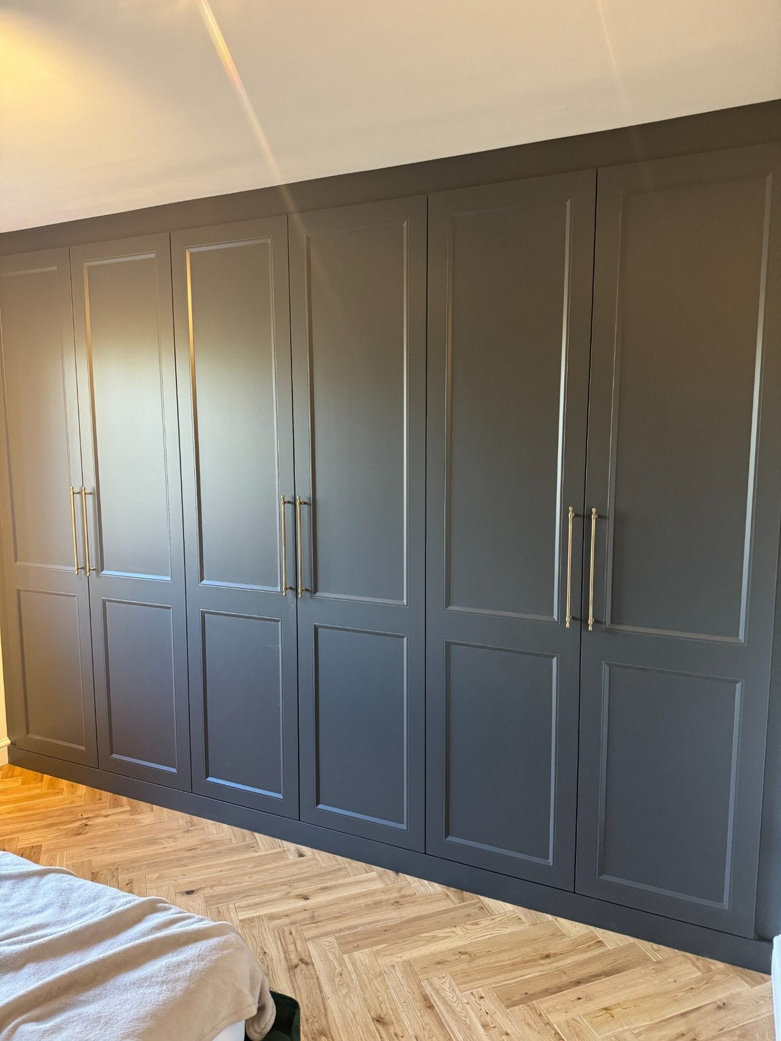 Bespoke wardrobe in soft white