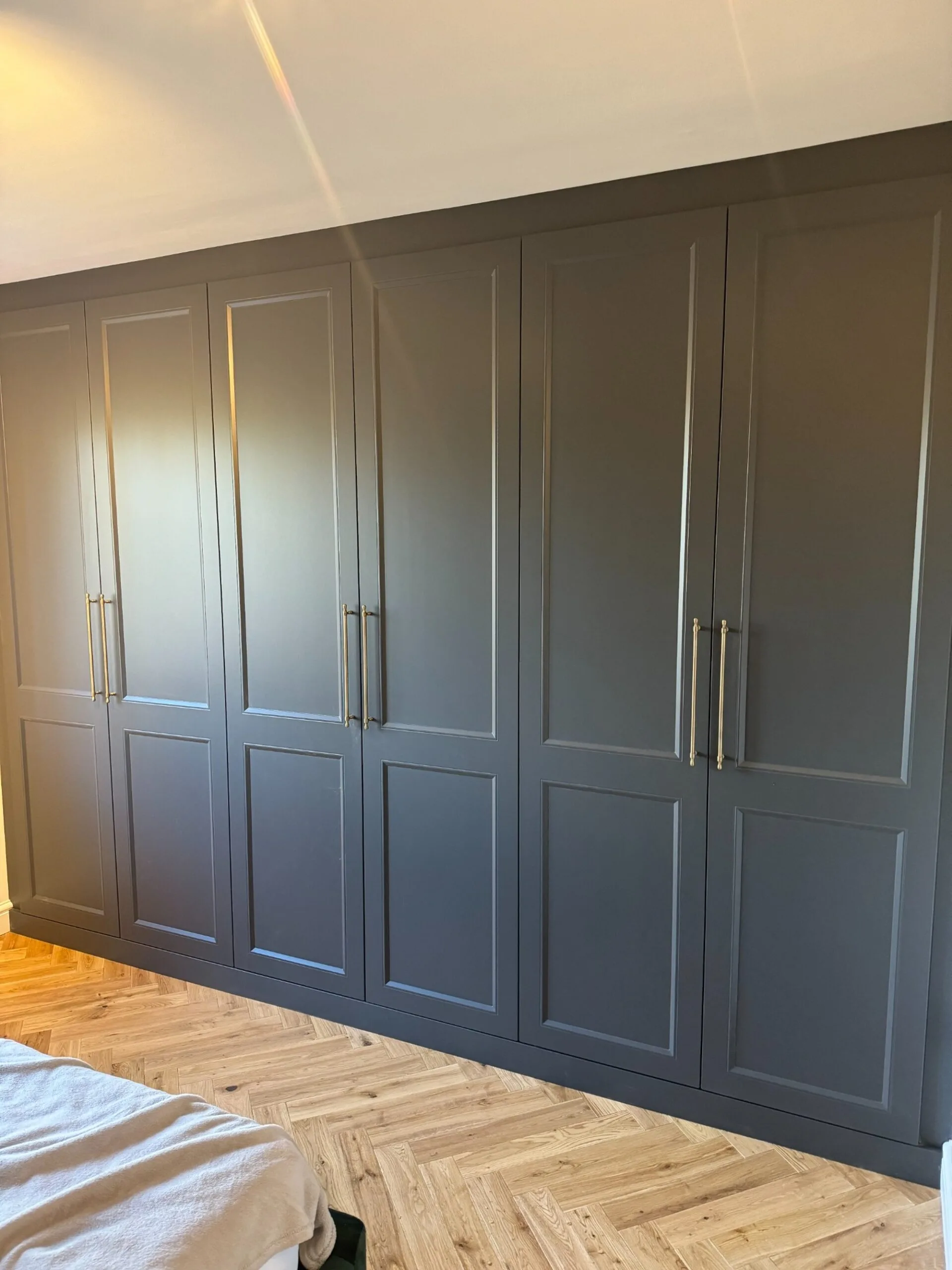 Bespoke wardrobe in soft white