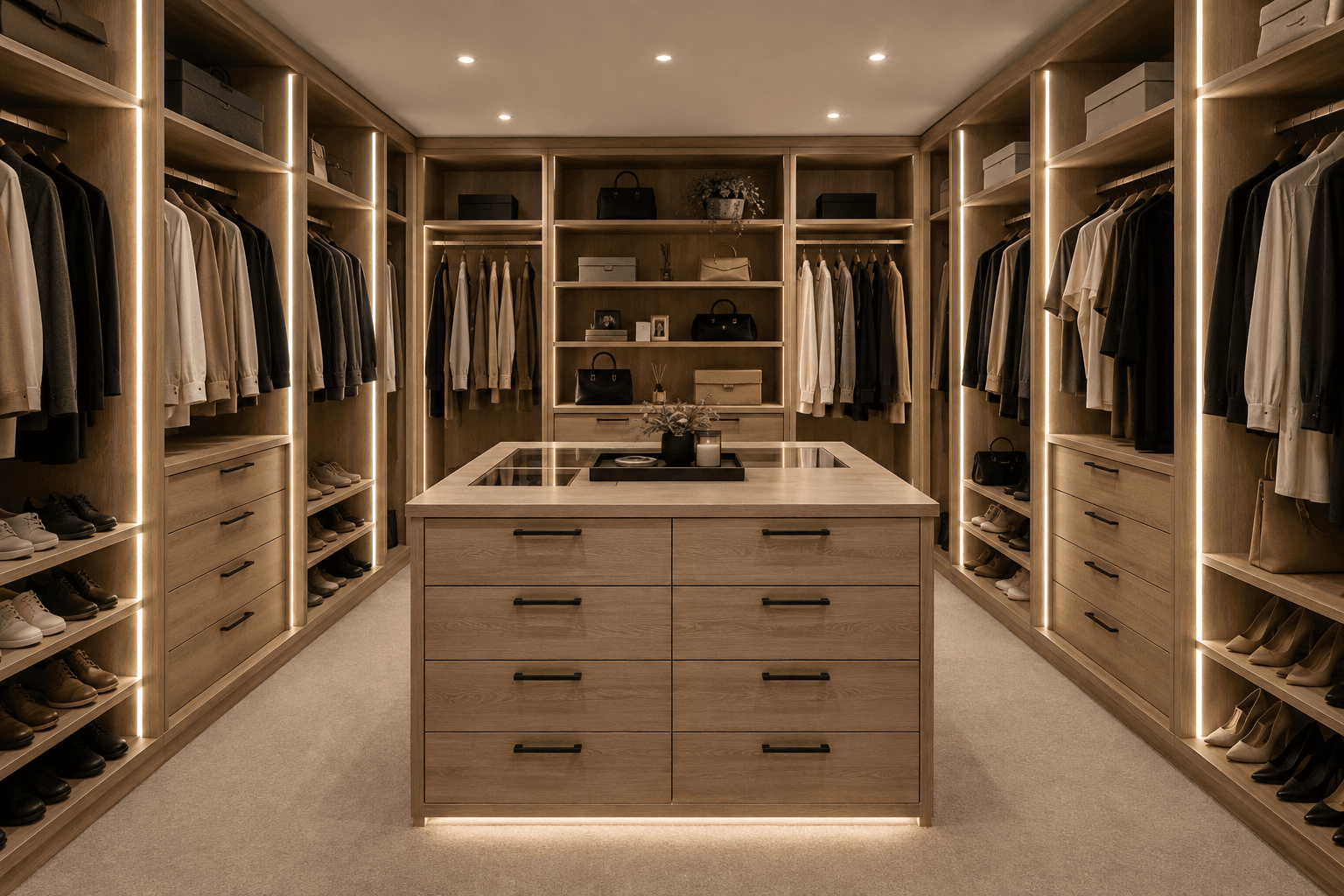Oak dressing room